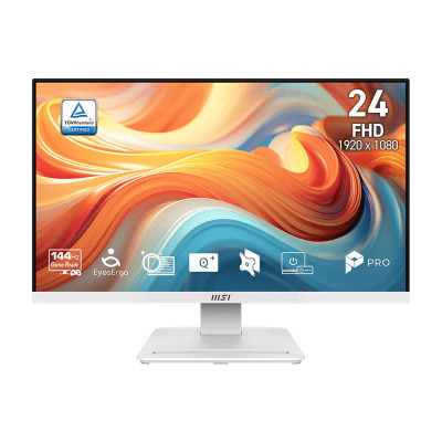 MSI Монітор 23.8" PRO MP241W-E14V HDMI, DP, VA, 144Hz, 1ms, sRGB 98%, FreeSync, білий