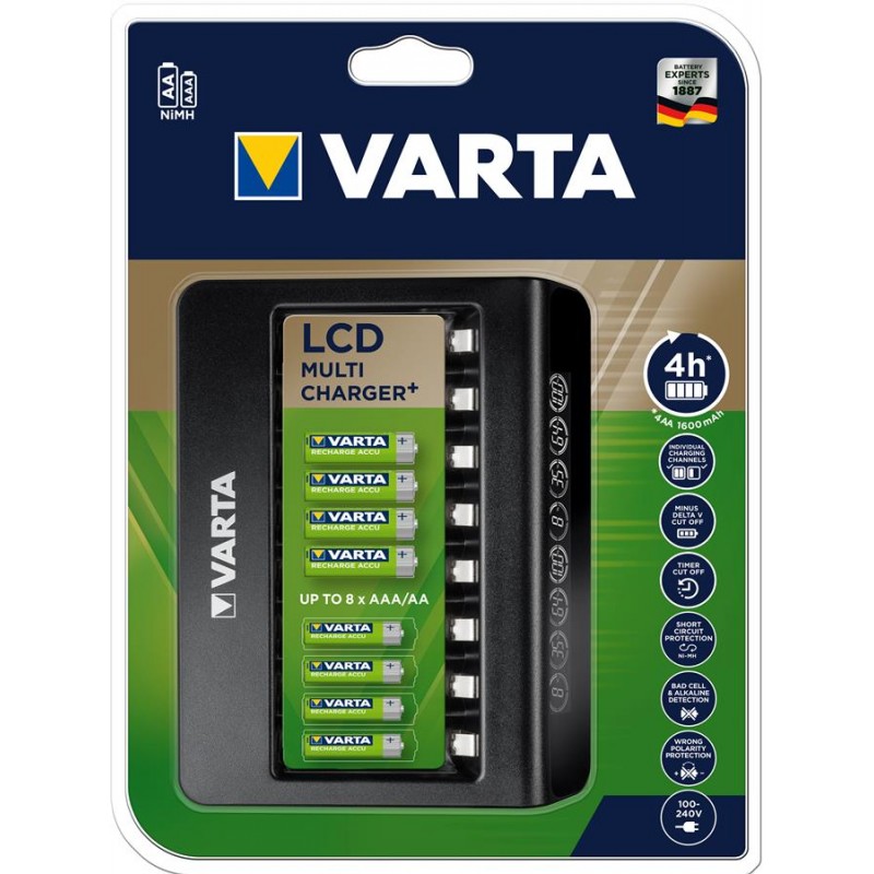 VARTA Зарядний пристрій LCD MULTI CHARGER PLUS