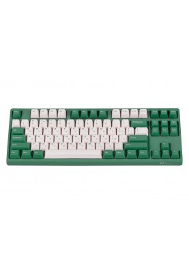 Akko Клавіатура механічна 3087 Matcha Red Bean 87Key, Cherry MX Red, USB-A, EN/UKR, No LED, Зелений