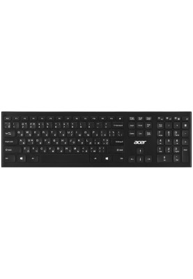 Acer Клавіатура OKR010, 109key, WL, EN/UKR/RU, чорний