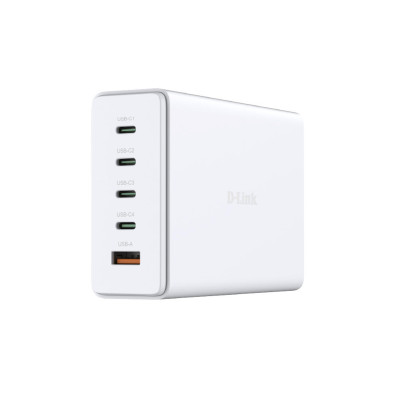 D-Link Зарядний пристрій мережевий DCF-241 240Вт GaN 4хUSB-С, 1xUSB-A, білий