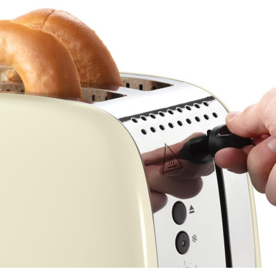 Russell Hobbs Тостер Colours Plus, 1600Вт, нержав., підігрів,разморозка, бежевий