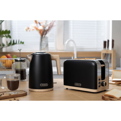 ARDESTO Тостер T-F420BWD, 800Вт, метал, 2 слоти, чорний