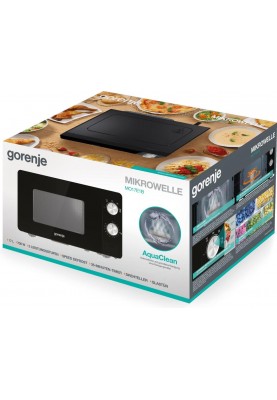 Gorenje Мікрохвільова піч, 17л, хутро. керув., 700Вт, чорний