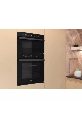 Whirlpool Мікрохвильова піч вбудована, 31л, електронне упр., 1000Вт, гриль, дисплей, чорний