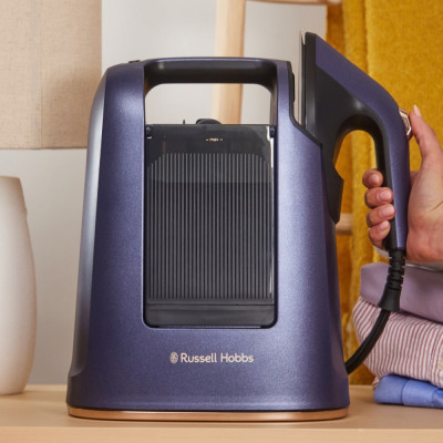 Russell Hobbs Відпарювач Russell Hobbs Genie Maestro, 1700Вт, 750мл, паровий удар -20гр, верт. відпарювання, керам. підошва, синій