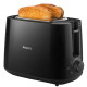 Philips Тостер aily Collection, 830Вт, пластик, кришка від пилу, чорний