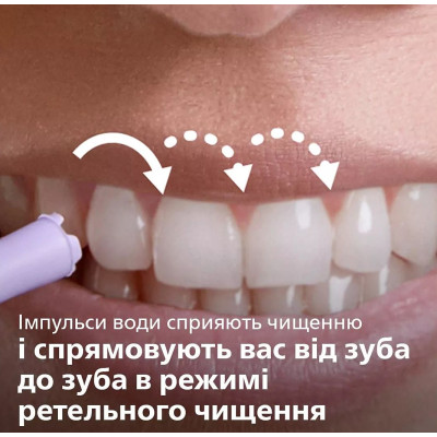 Philips Іригатор портативний Sonicare Cordless Power Flosser 3000, чаша 250 мл, чохол, 2 насадки , білий