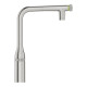 Grohe Змішувач для кухні Accent Smart Control, довж.виливу - 201мм, поворотний/витяжний, вентиль/кнопка, супер сталь