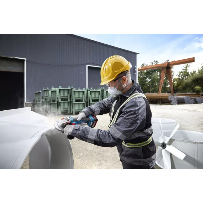 Bosch Шліфмашина кутова акумуляторна  GWS 18V-11S 125мм 18В 1x5А·год 0-9000об·хв 1.7кг кейс ЗП GAL1880CV