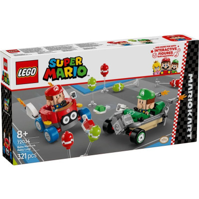 LEGO Конструктор LEGO Super Mario Mario Kart – Baby Mario vs. Baby Luigi