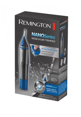 Remington Тример Nano Series, для носа та вух, ААх1, насадок-3, сталь, чорно-синій