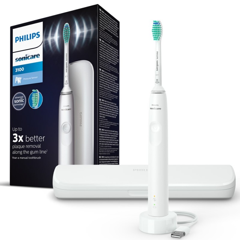 Philips Щітка зубна електр. Sonicare Gemini 3100, 31т. колив/хв, насадок-1, футляр, білий