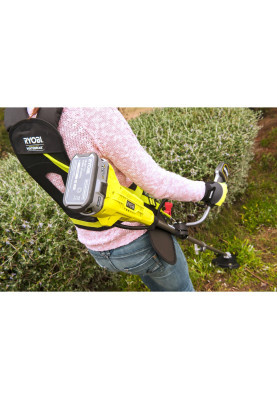 Ryobi Тример садовий акумуляторний ONE+ OBC1820B 18В 20см ніж/ліска 30см ергоремені Vertebrae 4.7кг без АКБ та ЗП