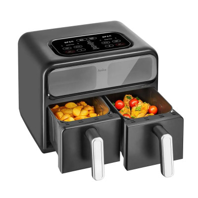 Amica Мультипіч 2400Вт, чаша - 2*4.0л, сенсорне кер., 8 авто. програм, пластик, чорний