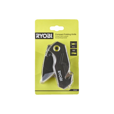 Ryobi Ніж складаний RFK25T, лезо 57мм, стропоріз, фіксатор леза, кліпса.
