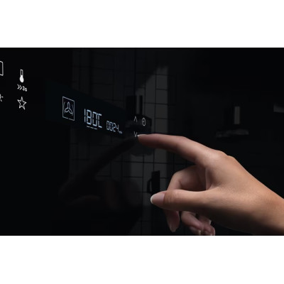 Electrolux Духова шафа електрична, 70л, А+, пара, дисплей, конвекція, ф-ція пароварки, чорний