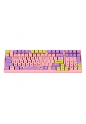 Akko Клавіатура механічна 3098S Patrick 98Key, CS Sponge, USB-A, Hot-swappable, EN/UKR, RGB, Рожевий