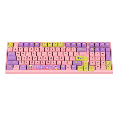 Akko Клавіатура механічна 3098S Patrick 98Key, CS Sponge, USB-A, Hot-swappable, EN/UKR, RGB, Рожевий
