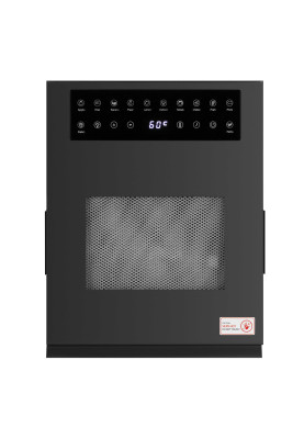 ARDESTO Сушарка для продуктів FDB-1242, 850Вт, піддонів -12x3см, макс-70°С, таймер, електр. управління, нерж., чорний