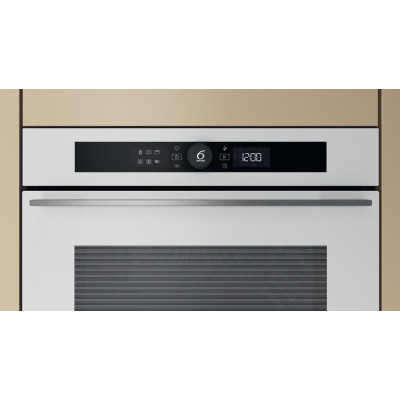 Whirlpool Духовий шафа електричний, 73л, A+, дисплей, конвекція, піроліз, телескопічні напрямні, білий