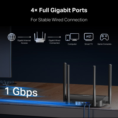 Mercusys Маршрутизатор MR25BE BE3600, 3x GE LAN, 1x GE WAN, MESH