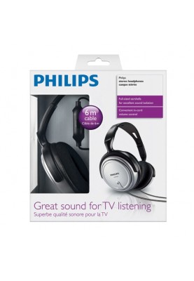 Philips Навушники Over-ear SHP2500 3.5-6.3 jack, Cable 6м