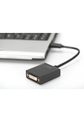 Digitus Адаптер USB 3.0 - DVI Full HD, M/F, 0.15 m