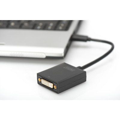 Digitus Адаптер USB 3.0 - DVI Full HD, M/F, 0.15 m
