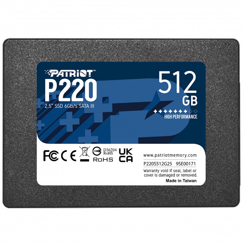 Patriot Накопичувач Patriot 2.5" 512GB SATA P220