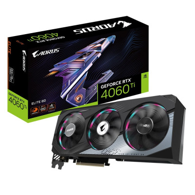 Gigabyte Відеокарта GeForce RTX 4060 Ti 8GB GDDR6 AORUS ELITE