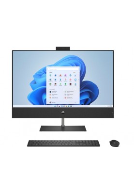 HP Комп'ютер персональний моноблок Pavilion 31.5" UHD IPS, Intel i7-13700T, 16GB, F512GB, NVD3050-4, WiFi, кл+м, DOS, чорний