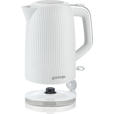 Gorenje Електрочайник 1.7л, Strix-контроль, білий матовий