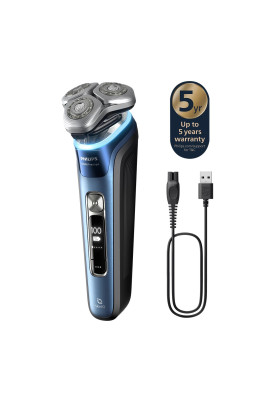 Philips Бритва електр. Series i9000 Prestige SkinIQ, бритв.головок-3, Li-Ion, сух.+волог., індикатор заряду, твердий чохол, синій