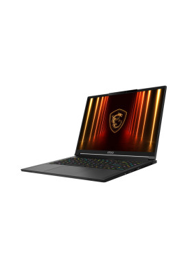 MSI Ноутбук Stealth A16 AI+ A3XWJG-084XUAC 16" QHD+ 240Hz OLED, Ryzen AI 9 HX 370_12C_24T, 32GB, F1TB, NVD5090-24, DOS, чорний