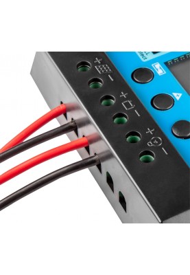 Neo Tools Контролер сонячної панелі, 10А, 12/24В, два USB, захист від зворотного струму MOSFET, захист від перевантаження та замикання, сумісний із свинцево-кислотними батареями (OPEN, AGM, GEL)