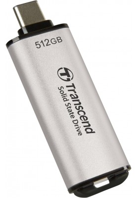 Transcend Портативний SSD 512GB USB 3.1 Gen 2 Type-C ESD300 Silver