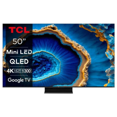 TCL Телевізор 50" MiniLED 4K 144Hz Smart Google TV Titan ONKYO sound