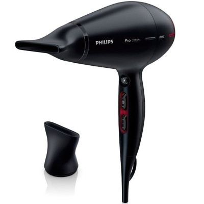 Philips Фен Professional, 2100Вт, 3 режими, іонізація, хол. обдув, чорний