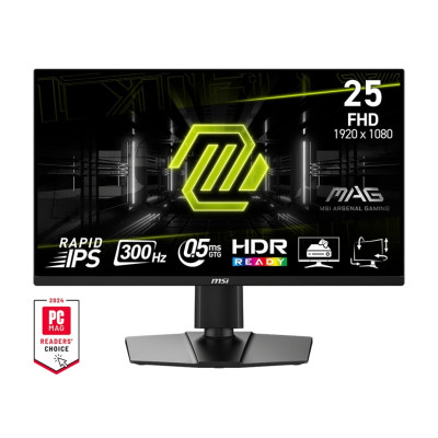 MSI Монітор 24.5" MAG 255PXF 2xHDMI, DP, MM, IPS, 300Hz, 0.5ms, sRGB 120%, FreeSync, Pivot
