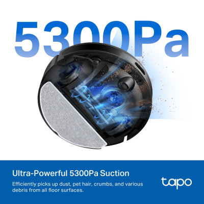 TP-Link Робот-пилосмок TAPO RV 20 MAX LIDAR з підтримкою вологого прибирання