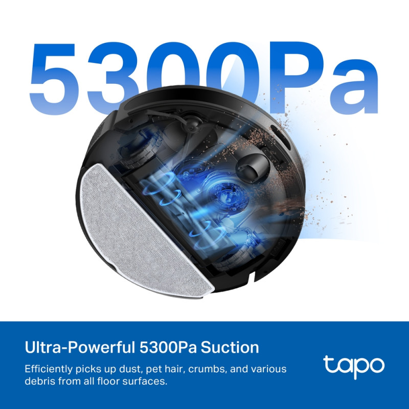 TP-Link Робот-пилосмок TAPO RV 20 MAX LIDAR з підтримкою вологого прибирання