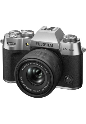 Fujifilm Цифр. фотокамера X-T50 + XC 15-45mm F3.5-5.6 Kit Silver