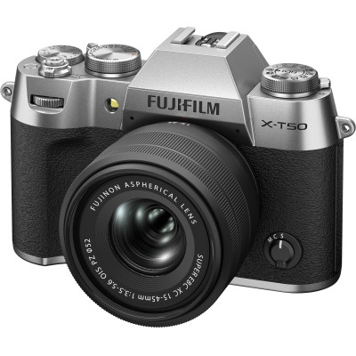 Fujifilm Цифр. фотокамера X-T50 + XC 15-45mm F3.5-5.6 Kit Silver