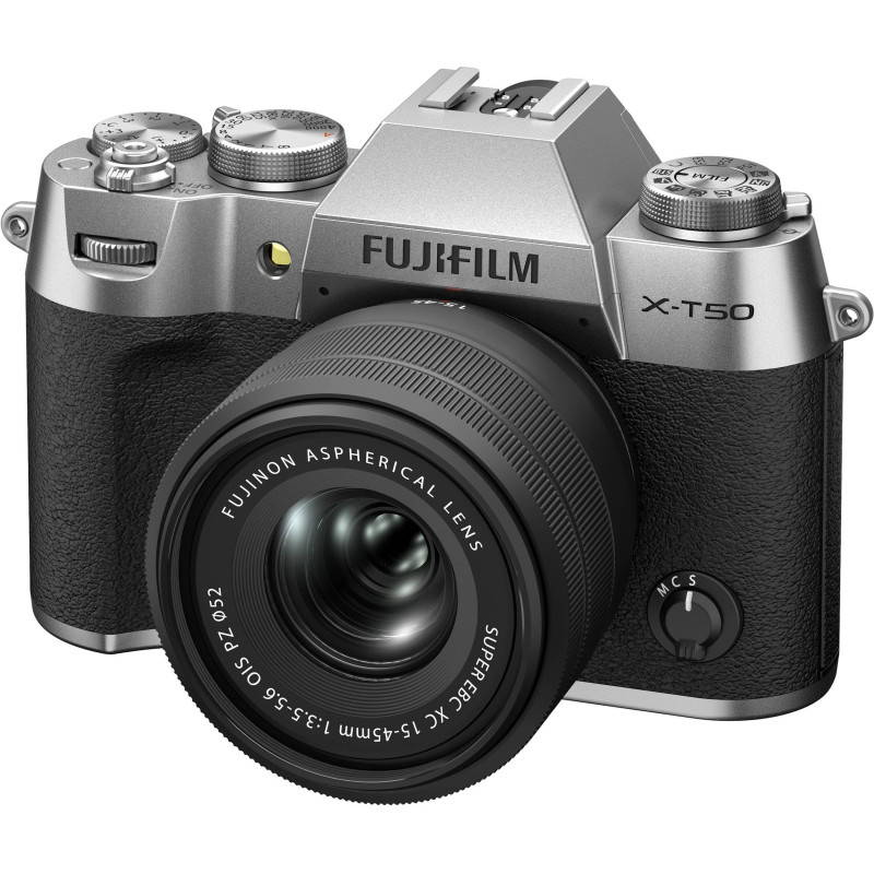 Fujifilm Цифр. фотокамера X-T50 + XC 15-45mm F3.5-5.6 Kit Silver