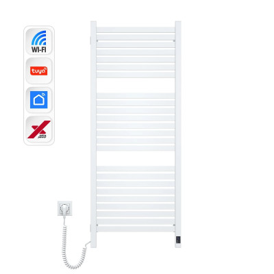 Navin Рушникосушка електрична Авангард Х, 1200х480х71мм, Wi-Fi, сталь, білий, ліве підключення