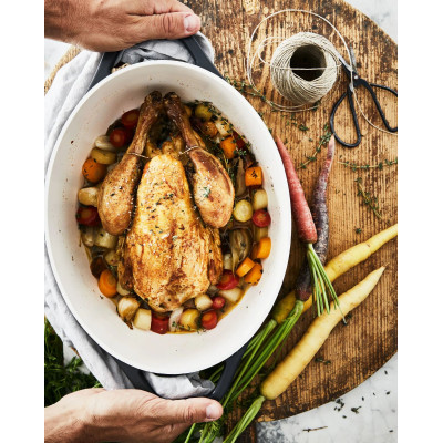Tefal Каструля Tefal Air, з кришкою, 5.7л, алюміній, чорний