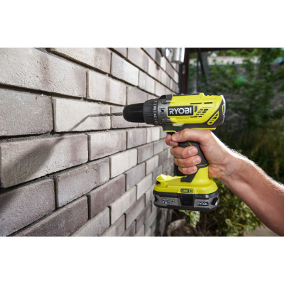 Ryobi Шурупокрут-дриль ударний акумуляторний R18PD3-0 ONE+ 18В 50Нм 500·1800об·хв 1.3кг без АКБ та ЗП Ryobi Шурупокрут-дриль ударний акумуляторний R18PD3-0 ONE+ 18В 50Нм 500·1800об·хв 1.3кг без АКБ та ЗП