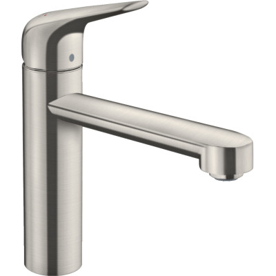 Hansgrohe Змішувач для кухні Focus M42, довж.виливу - 217мм, поворотний, 1важіль, KM120, сталь