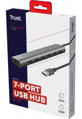 Trust USB-хаб DALYX 7-IN-1 USB-A 3.2 ALUMINIUM